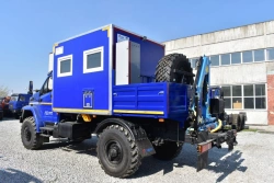 Mobile Workshop with Crane Manipulator, Ural 43206-1151-61/71, INMAN