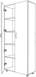 Office Document Storage Cabinet with 2 Doors