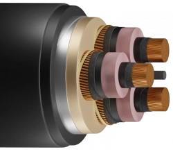 Fire-resistant power cable with cross and longitudinal sealing (A)RvBP(p)ng(A)2g-FRHF