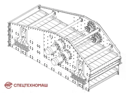 Inertial Linear Vibrating Screen for Sorting Bulk Materials GLI73VCH