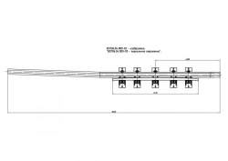 Crossover Rail with Counter Rail for Switch Installation (Model VSP06.04.000-02/03)