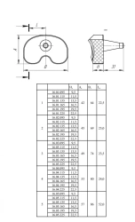 Sterile Tibial Insert 1/9.5mm for Total Knee Prosthesis, Art. 16.01.095