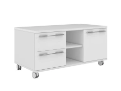 Mobile Cabinet with 2 Drawers and Right Door, Model EMP222DX.HGW