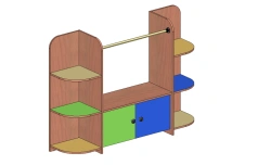 Children's Theater Storage Rack with Built-in Screen GM 31.09.13.149.002.21.00