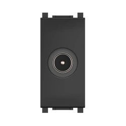 CADUCEUS ALING Experience Hidden Installation TV Antenna Socket M/F, 1M, Black (Soft Touch), Art. 74261.E1