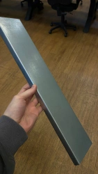 Metal Shelf 0.8x100xL (Zinc) for Front Panels (Pack) (800)