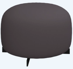 Round Pouf - 750mm x 420mm, Multi-layer Birch Plywood, PPU Seat