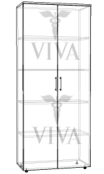 Wide Closed Cabinet with 95° Opening Angle