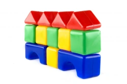 Building Blocks Set 1/18 - 12 Colorful Pieces