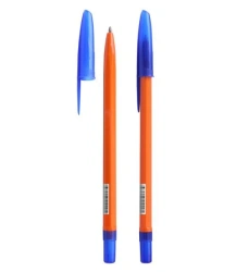 Orange Hexagonal Body Ballpoint Pen with Blue Ink, Model STAMM 111