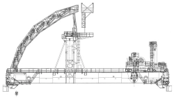 Electric Bridge Crane for Circular Operation (Model: Kran 1000)