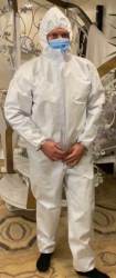 Disposable Medical Protective Coverall "NevaLight+" Type "Tyvek" (Sizes 42-64)