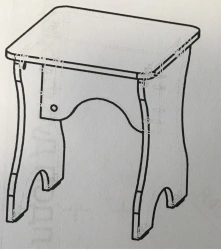 Laminated Chipboard Chair for Seating