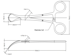 Surgical Towel Clamps for Sterile Drapes - Model 14.0740.15