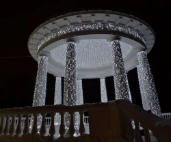 Light Rain Sphere for Decorative and Informative Lighting