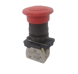 Mushroom Push Button Switch with Locking 22mm Plastic (KME 5F)