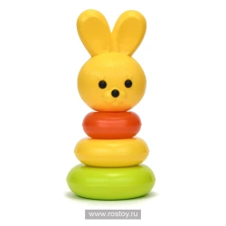 Cute Bunny Ring Stacking Toy with 3 Rings