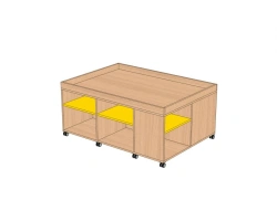 Gaming Table with Vertical Edges SI2-V