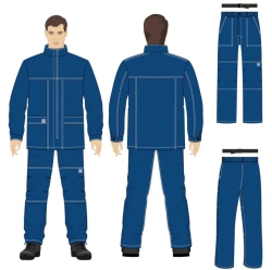 Men's Protective Suit for Arc Flash Risks with 32.0 cal/cm2 Energy Level