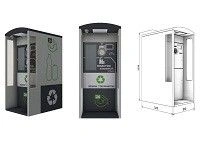 Outdoor Recycling Machine for Various Containers OUT Basis TRVM