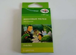 Bee Wax Crayons 6 Colors - Perfect for School Use