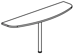 Briefing Extension for Tables, Model 8858 Series "Galaunt