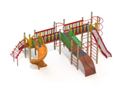Kids Play Complex with Four Towers, Height 1500 mm