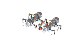 Dual-Axle Drive Unit with Spring-Balanced Suspension Model 9333125.20.000