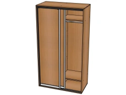 2-Door Wardrobe for Documents and Clothing / NUM05
