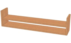 Open Shelf with Side Panels - Model NP-1