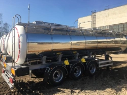 Three-Axle Tank Semi-Trailer for Food Liquid Transport and Storage 9751H2