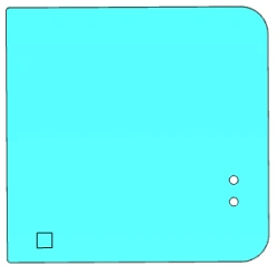 Right Medium Door Glass for GAZ Business Ambulance (Color C) - Code 00531TDR10004