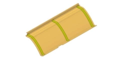 Right Middle Ceiling Panel for LIАЗ-529265-03 Component 529265-5702229-03