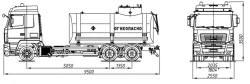 Oil Tank Truck for Transportation and Storage - ACN 4680G6-10 on MAZ 6310E9 Chassis