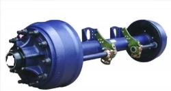 Axle Assembly with Drum Brake Mechanism 96742-2410103-21 and Leaf Spring Suspension 96742-2910002-22