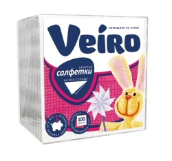 Personal Hygiene Napkins for Dining and Table Setting - 100 pcs Verio