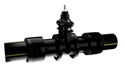 Rubber Wedge Shutoff Valve for Gas Supply 31вч23р - Dа 400 mm