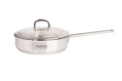 SAFIA" Line Metal Lid Frying Pan by Kukmara