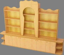 Educational Play Wall for Storing Toys and Printed Materials (Art. 50046-096)