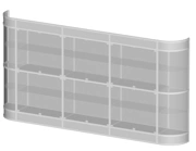 Display Cabinet 3898 x 450 x H 2000