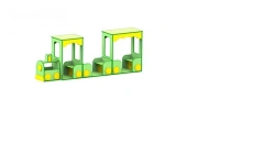 Train-Themed Play Zone for Kids with Custom Sizes and Colors