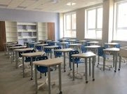 Single Student Desk SU-01 with Metal Frame and LDP Top