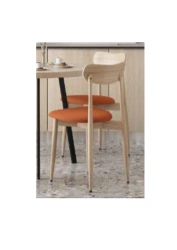 Solid Wood Chair with Soft Seat