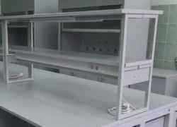Laboratory Tabletop Shelf with Optional Outlets and Lighting