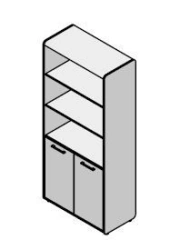 Wooden Office Cabinet Set "Vegas