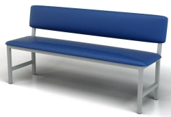 Medical Bench with Backrest, Model 112-002-4, 1500x400x800 mm