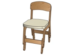 Classic Adjustable Half-Soft Chair for Preschool Games - StD23