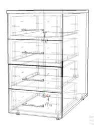 Functional Side Cabinet for Desk Expansion