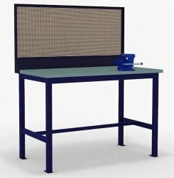 Student Workbench with Protective Screen for Woodworking