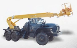 Electric Aerial Work Platform PSS-131.22E on Ural 4320-1151 Chassis